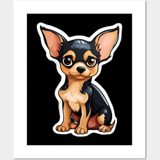 Cute Chihuahua Dog - Dogs Chihuahuas Posters and Art